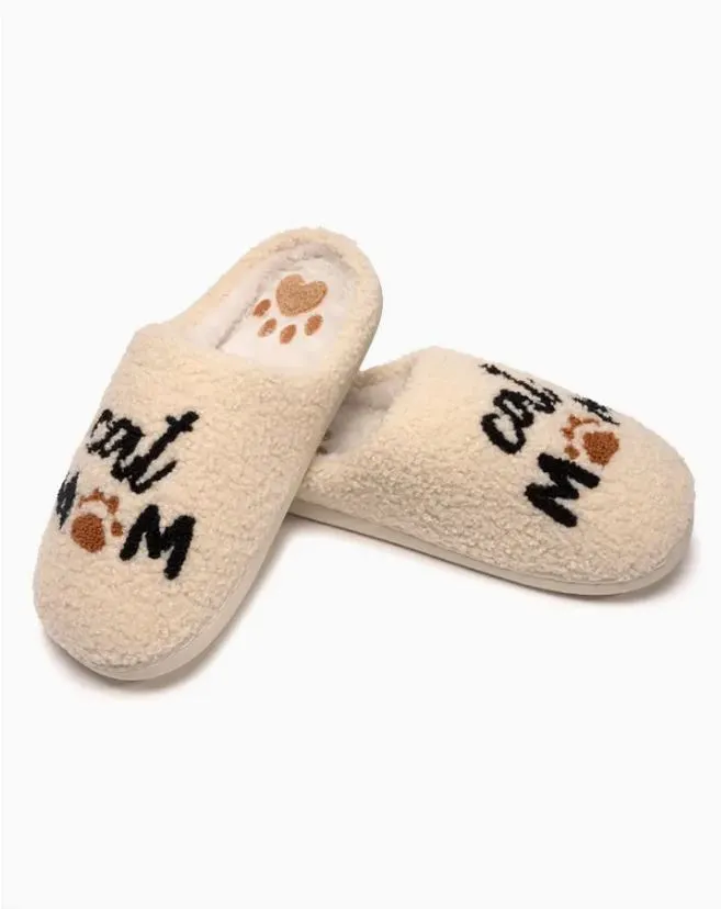 Slippers - Cat Mom