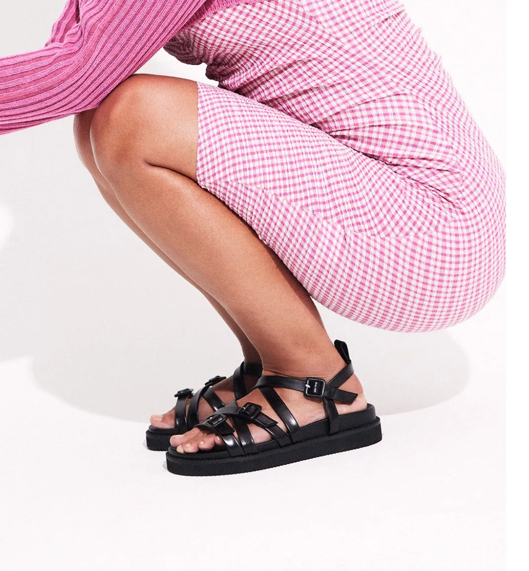 Sophia Strappy Sandal | Black