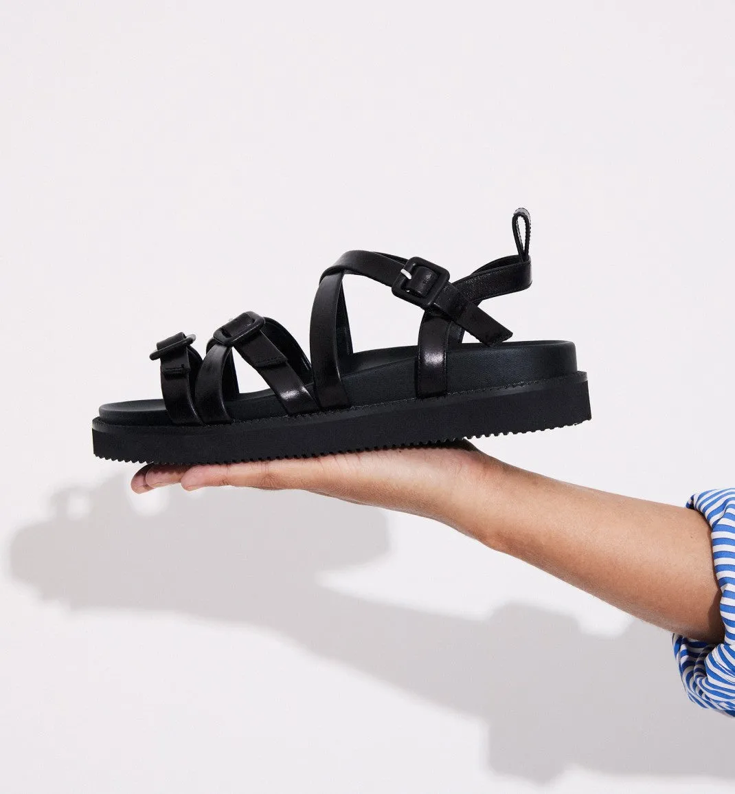 Sophia Strappy Sandal | Black