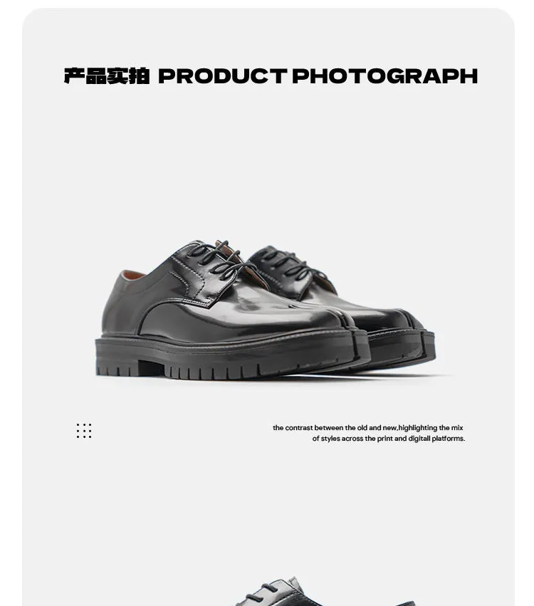 Split Toe Leather Shoes Personalized Low Cut