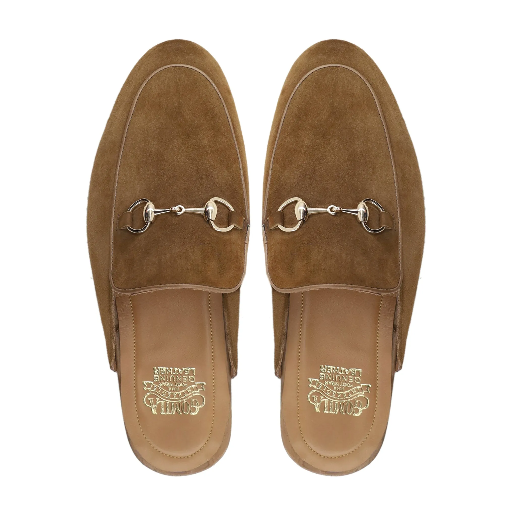 Taral - Men's Camel Kid Suede Slipper