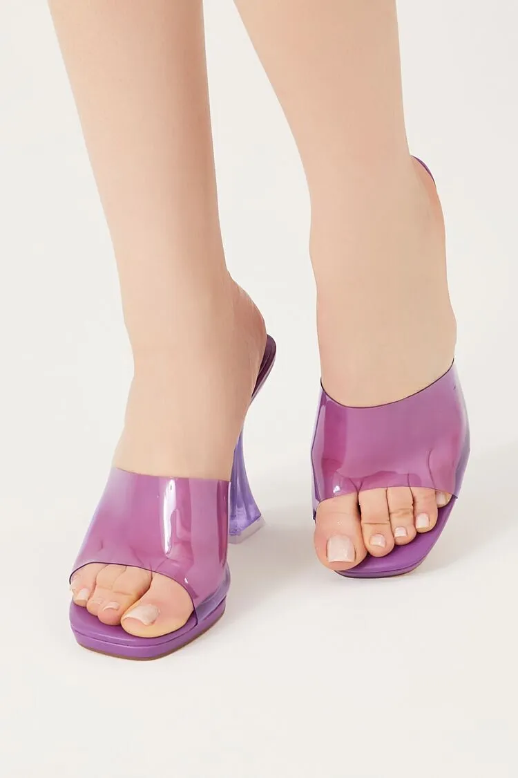 Transparent Vinyl Stiletto Heels