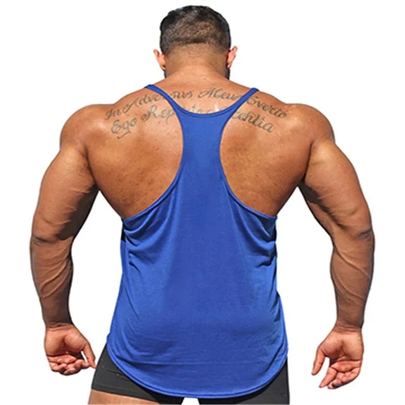 Trending Cotton Workout Gym Stringer Tank Top - Mens Muscle Sleeveless Sportswear - Bodybuilding Singlets (TM7)(1U101)(1U100)