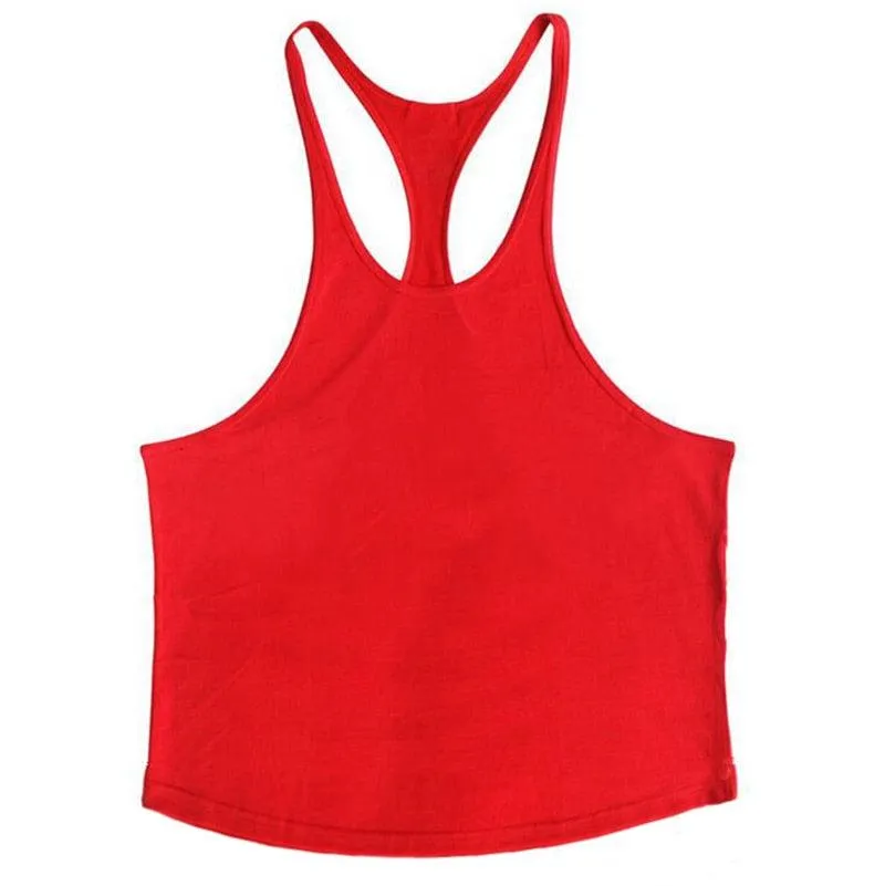 Trending Cotton Workout Gym Stringer Tank Top - Mens Muscle Sleeveless Sportswear - Bodybuilding Singlets (TM7)(1U101)(1U100)