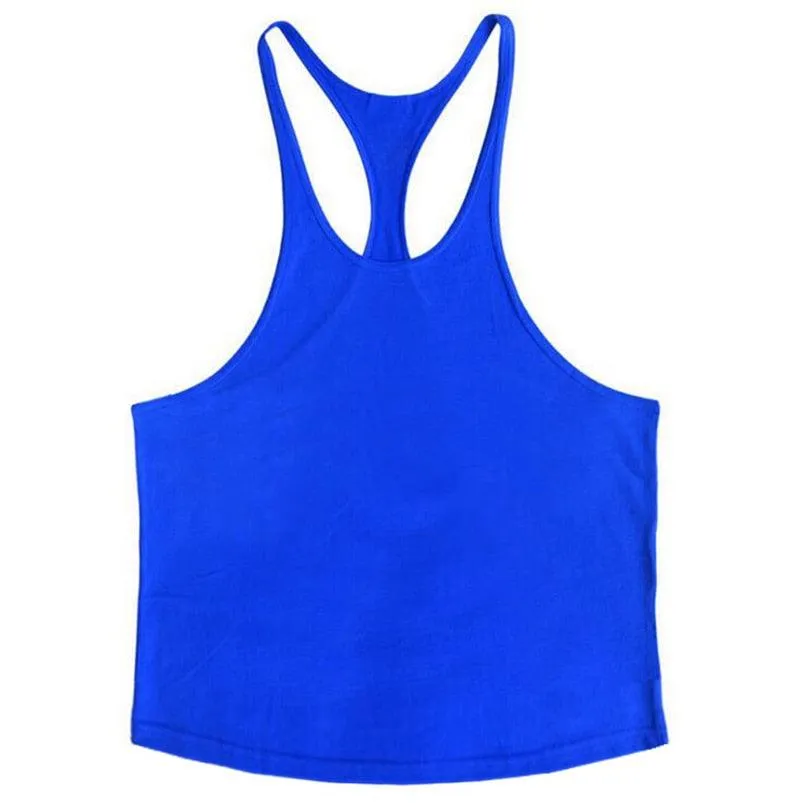 Trending Cotton Workout Gym Stringer Tank Top - Mens Muscle Sleeveless Sportswear - Bodybuilding Singlets (TM7)(1U101)(1U100)