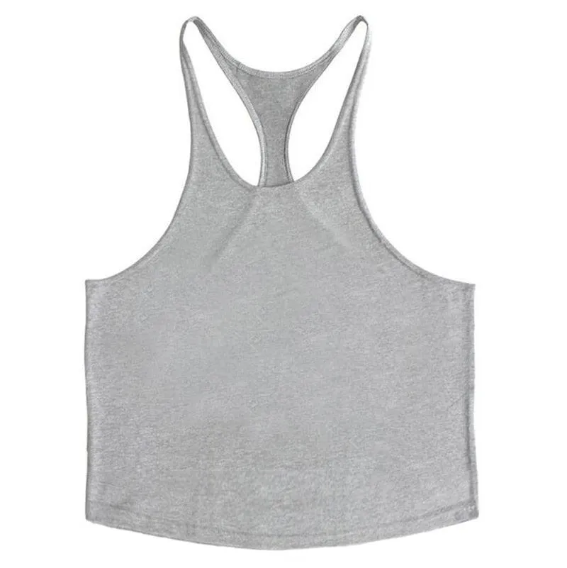 Trending Cotton Workout Gym Stringer Tank Top - Mens Muscle Sleeveless Sportswear - Bodybuilding Singlets (TM7)(1U101)(1U100)