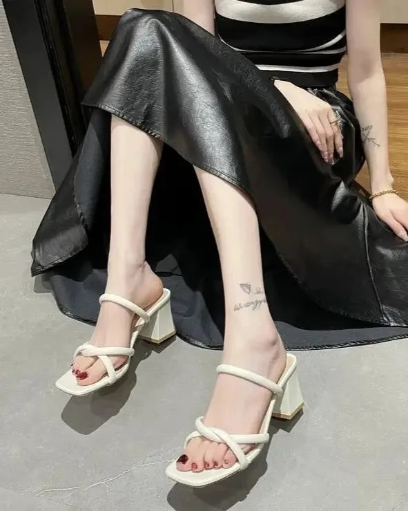 Trina Square Toe Heels