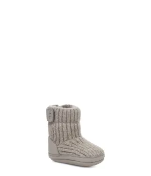 UGG Unisex-Baby Skylar Slipper, Grey  Infant