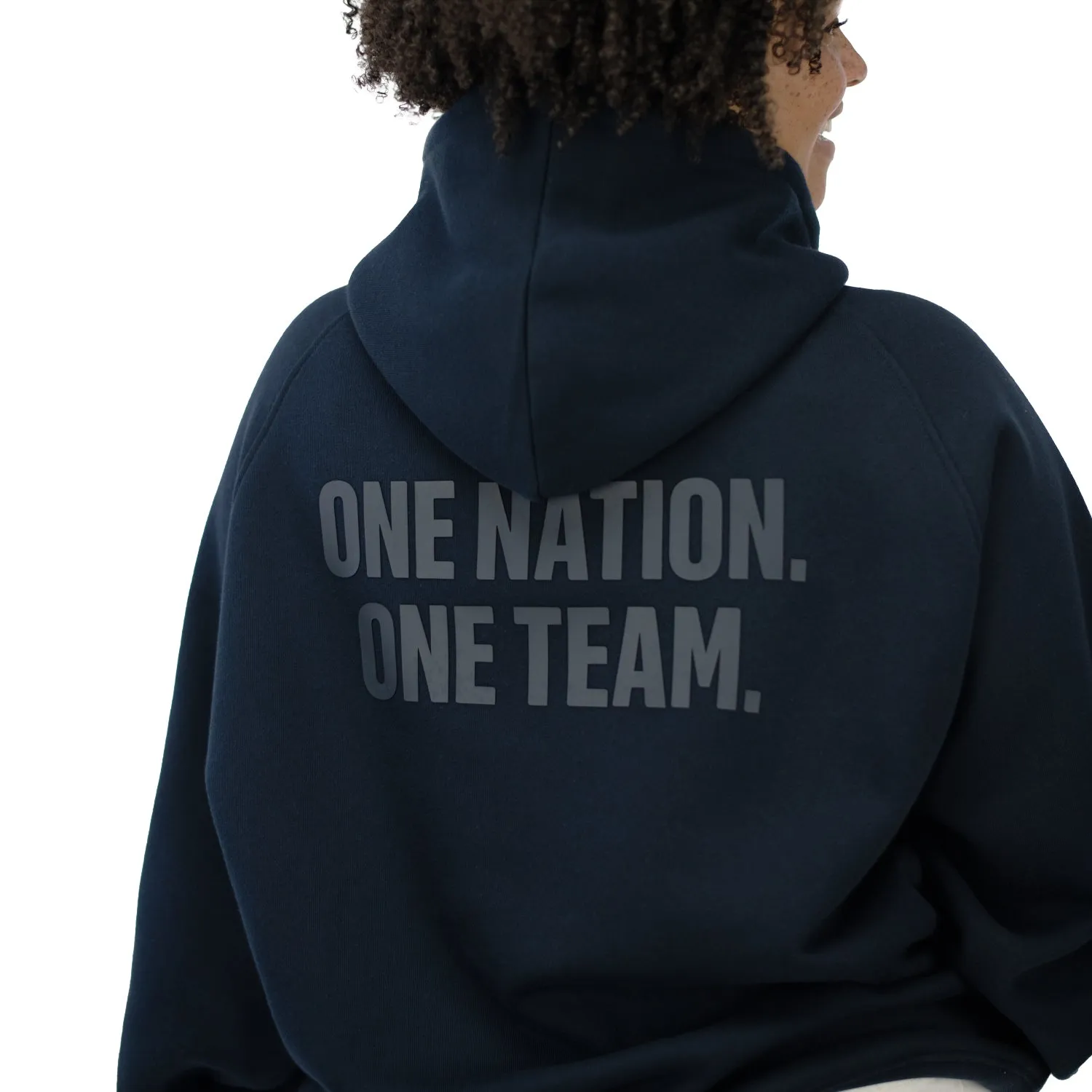 Unisex USA Statement Navy Tonal Hoodie