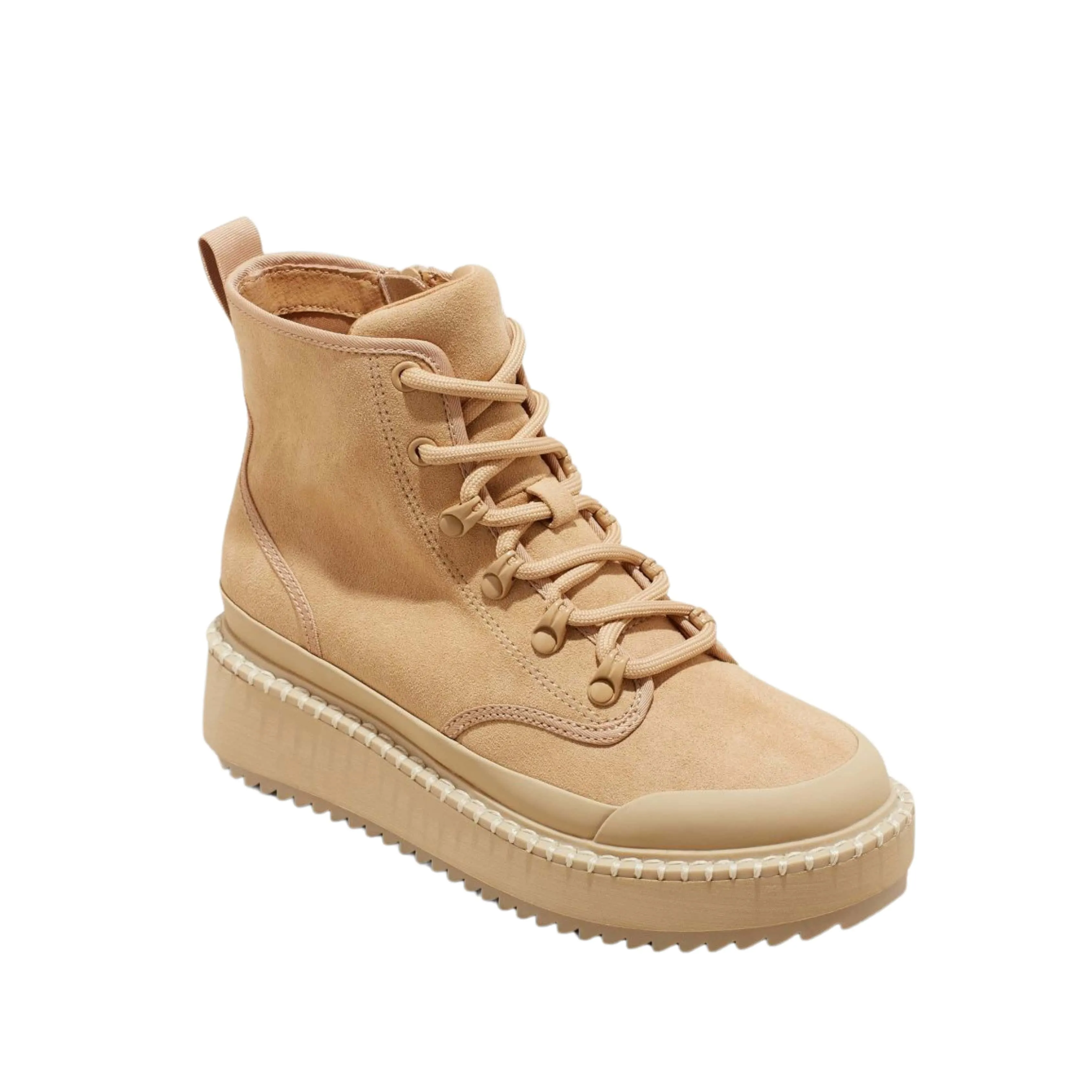 UNIVERSAL THREAD -  Winter Combat Boots Suede Wedge Heels