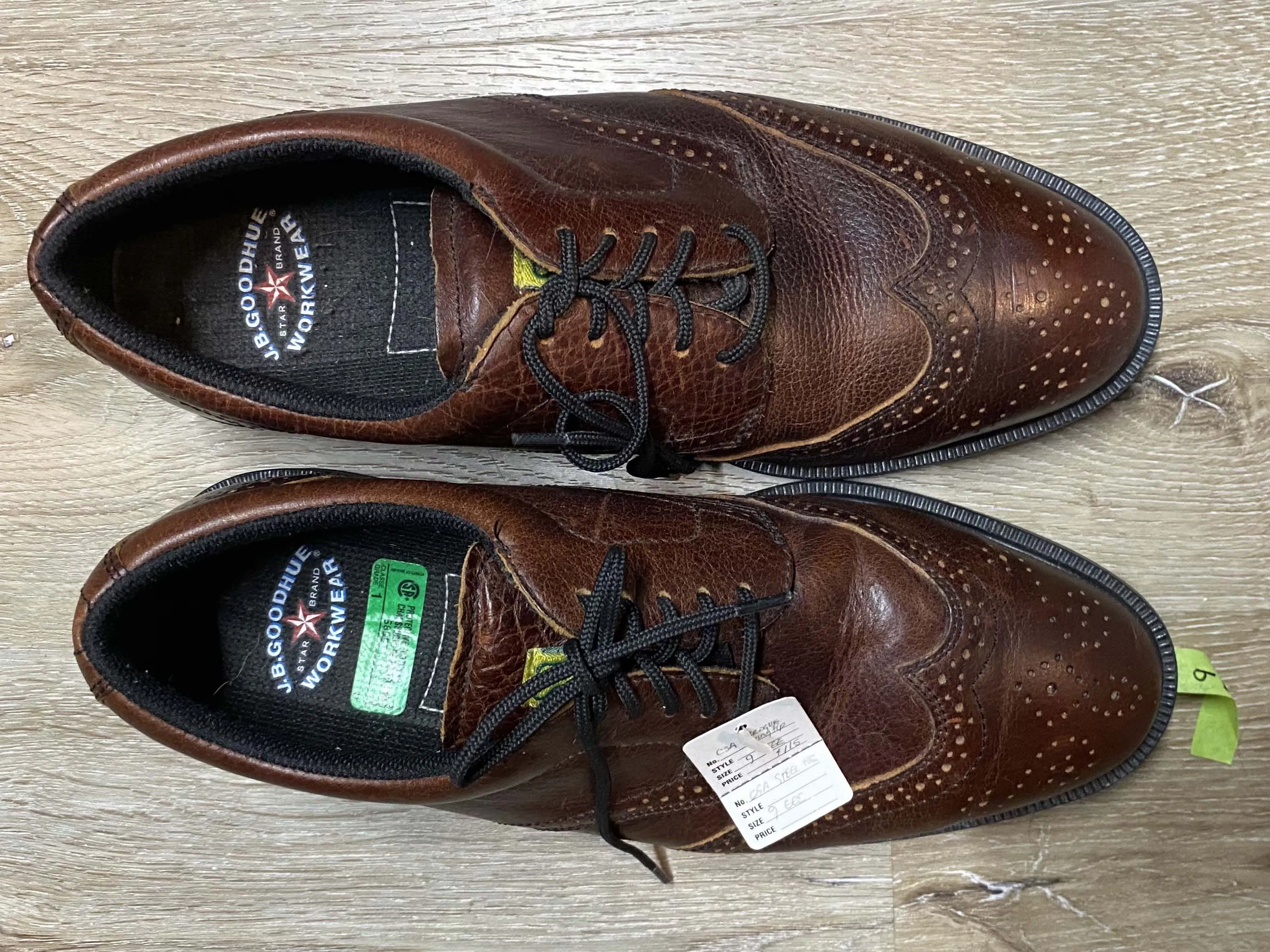 Vintage JB Goodhue Brogue Wingtip Shoes