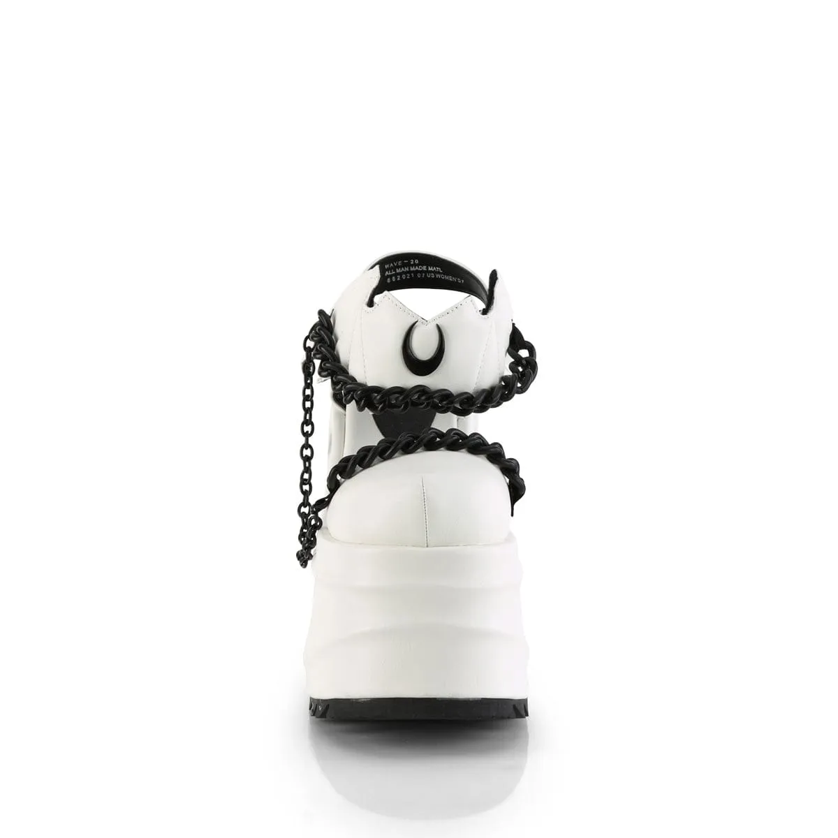 WAVE-20 White Vegan Leather