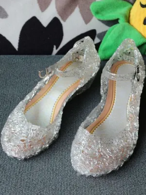 White Jelly Mary Jane Shoes By Liv and Mia