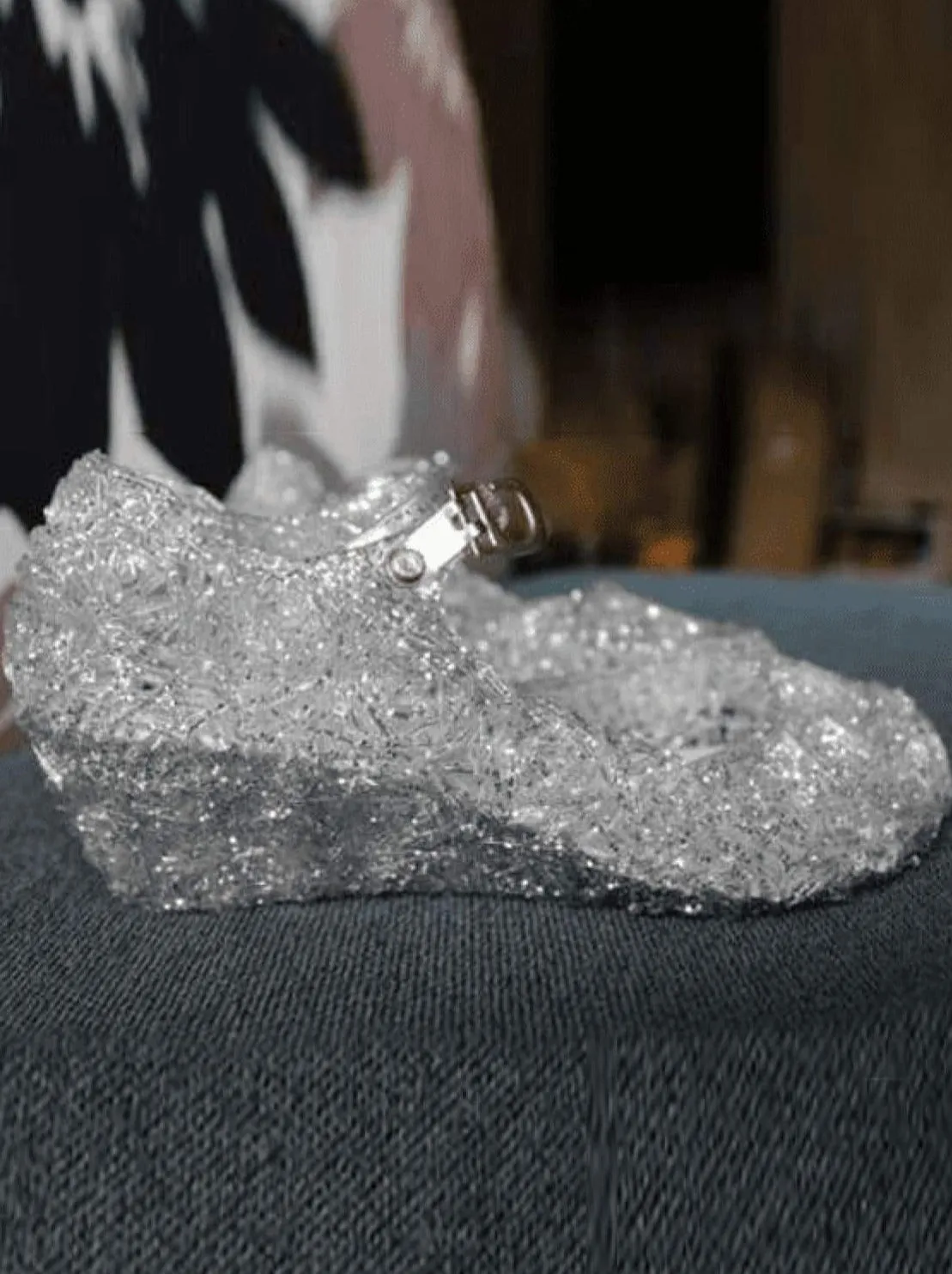 White Jelly Mary Jane Shoes By Liv and Mia