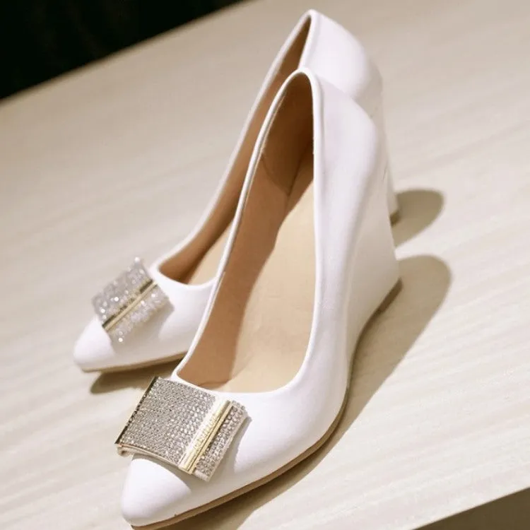 Women's Heels Rhinestone Platform Wedge Shoes