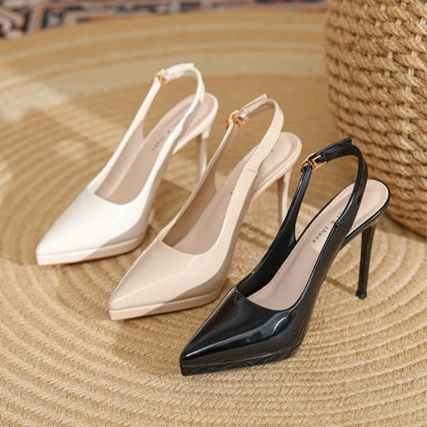 Womens Slingback Pointed Toe Pump High Heels