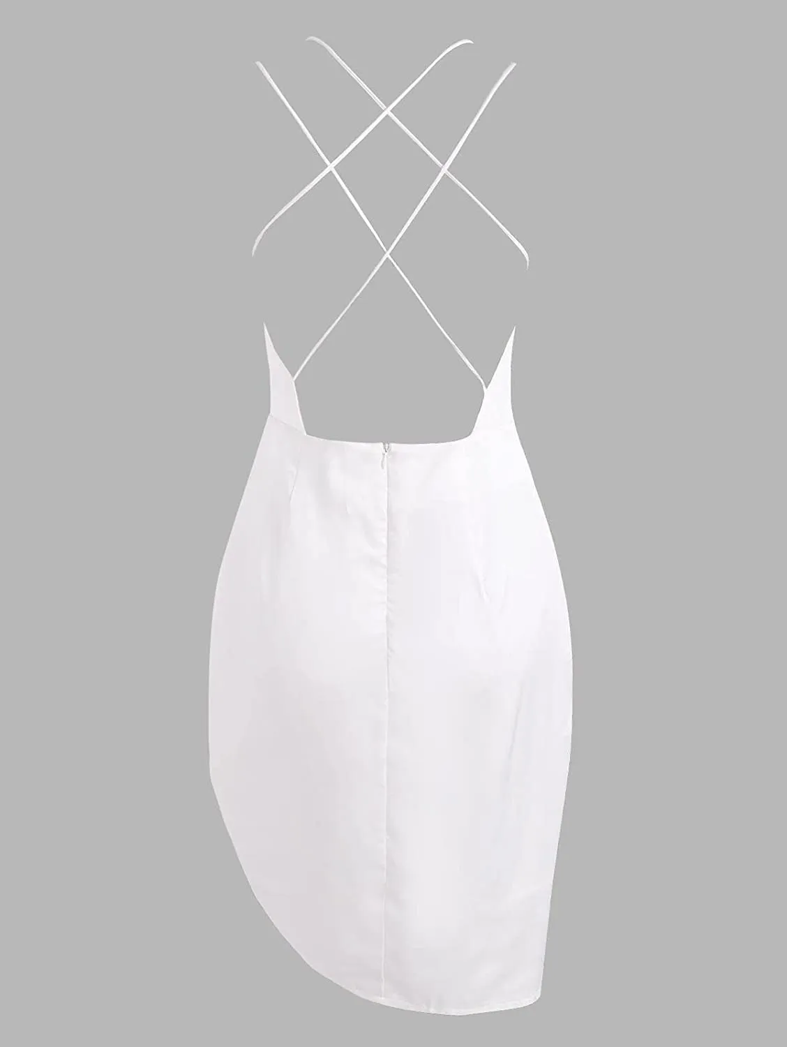 Women's Spaghetti Strap Satin Dress