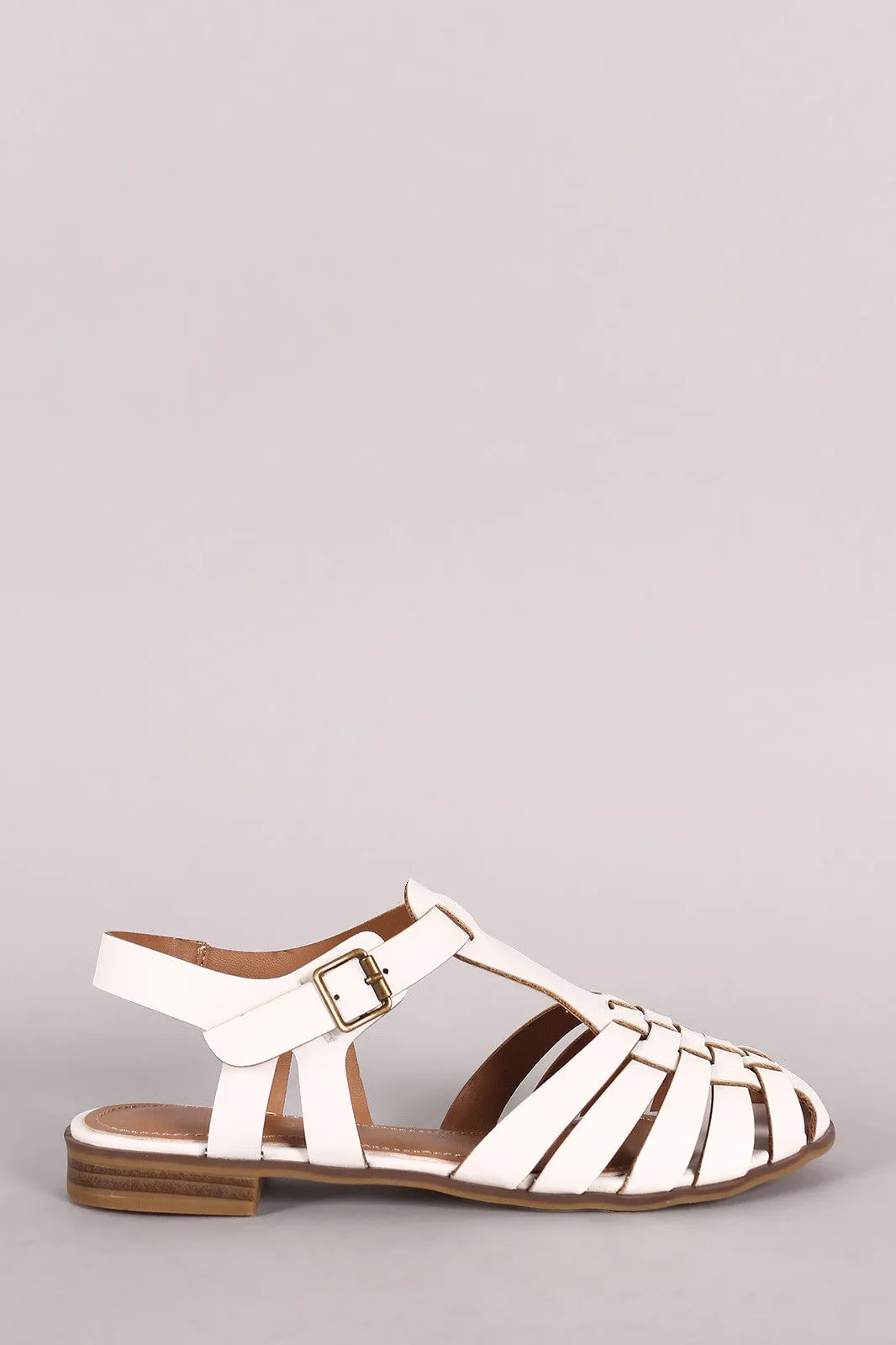 Woven Round Toe Fisherman Flat