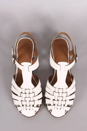 Woven Round Toe Fisherman Flat