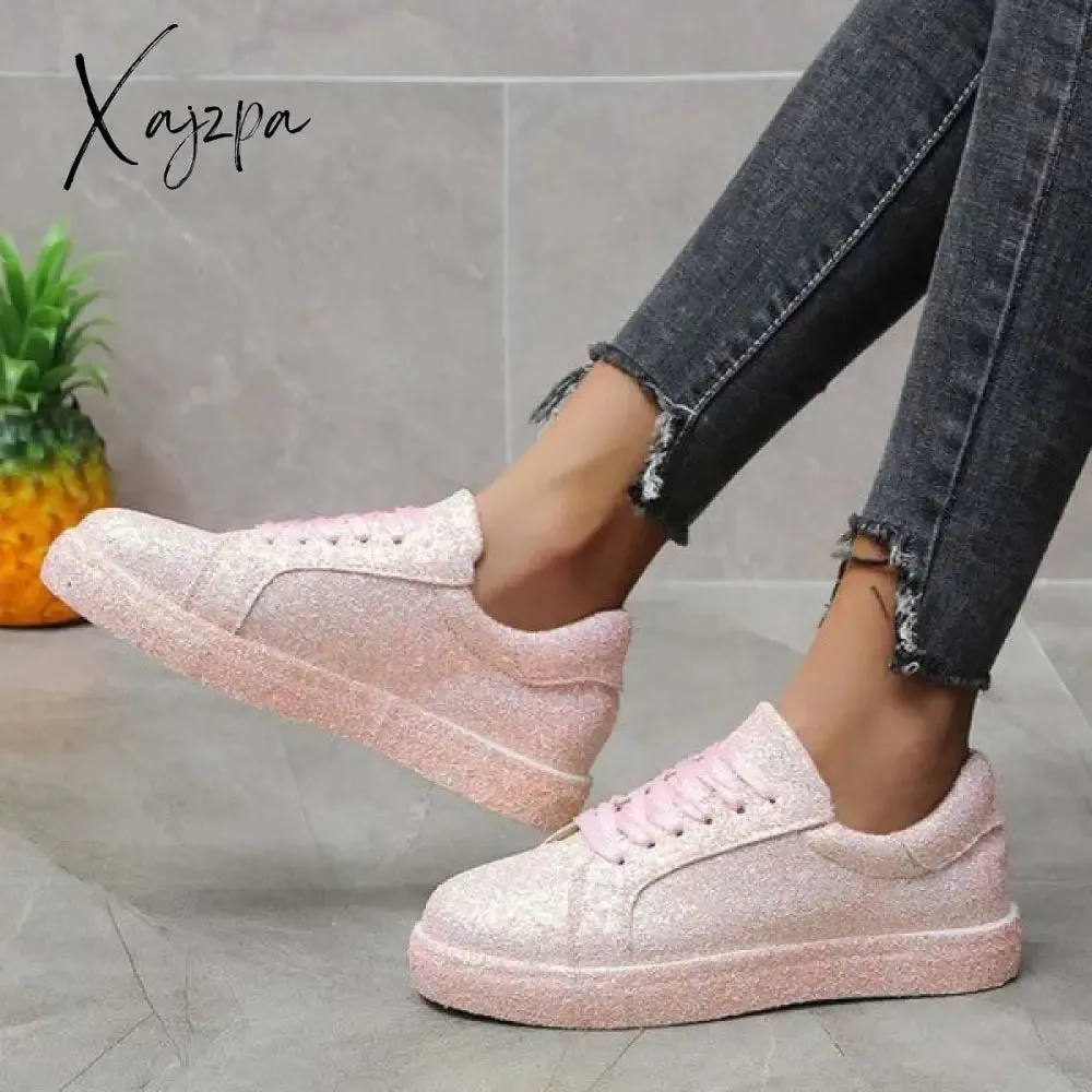 Xajzpa - Black Casual Patchwork Round Out Door Shoes