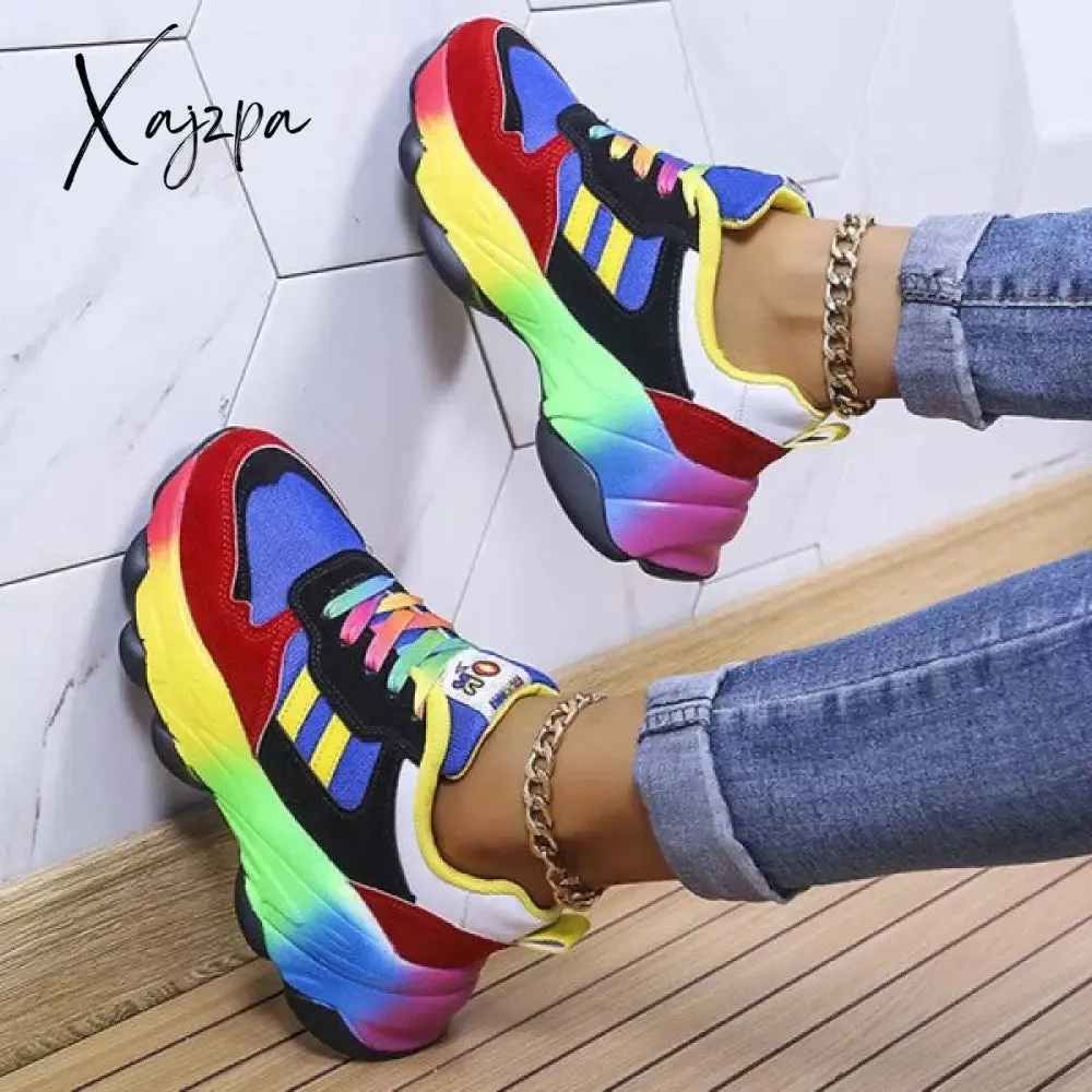 Xajzpa - Green Casual Sportswear Daily Patchwork Round Out Door Shoes