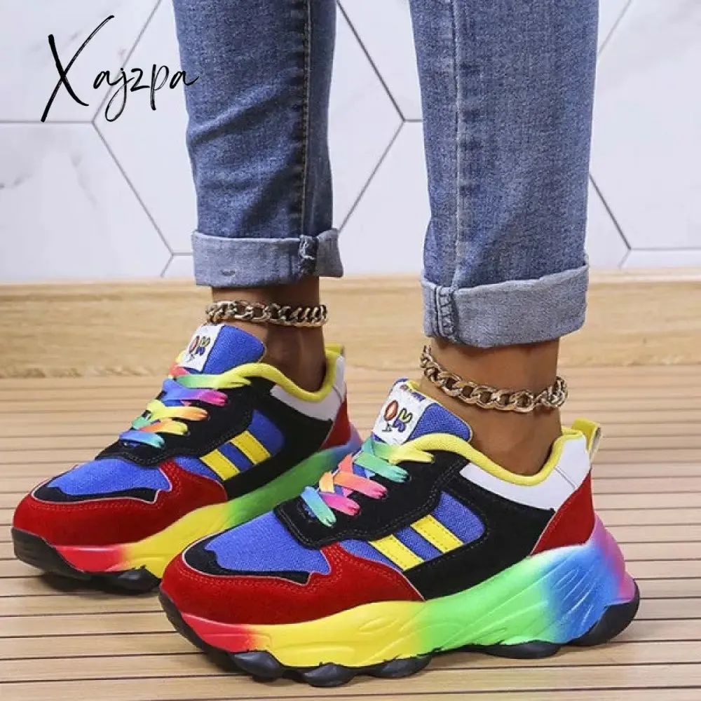 Xajzpa - Green Casual Sportswear Daily Patchwork Round Out Door Shoes