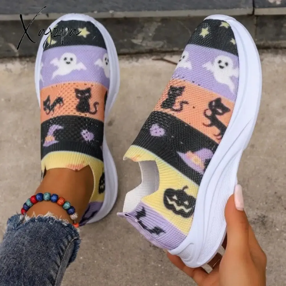 Xajzpa - Purple Casual Sportswear Daily Patchwork Printing Round Comfortable Out Door Shoes